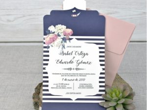 invitacion de boda con tipografia manual