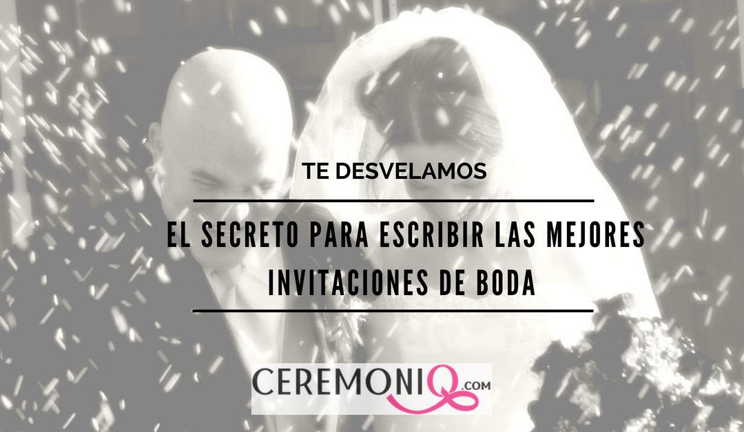 Cómo escribir invitaciones de boda formales e informales