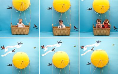 Coloca un photocall en la fiesta de bautizo