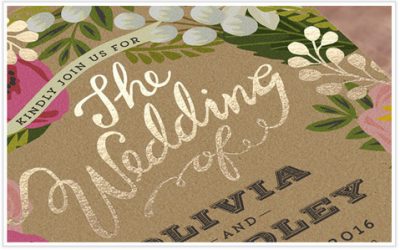 Tipos de impresión para tus invitaciones de boda