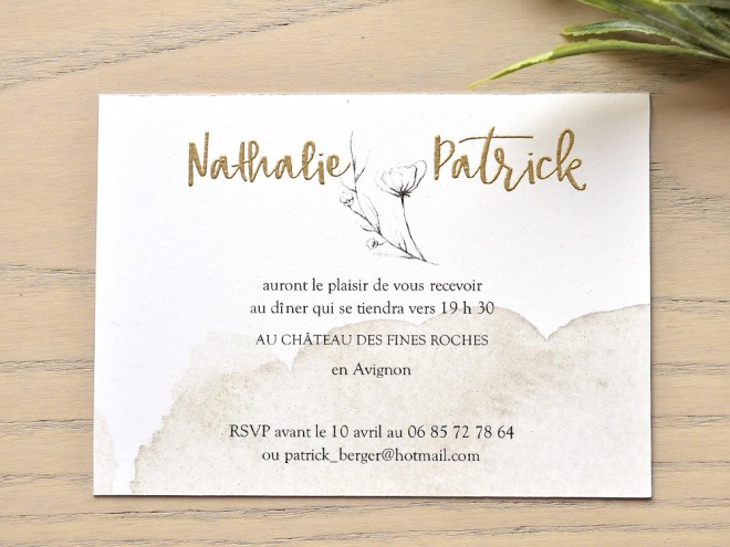 Tarjeta a juego con la invitación 115411