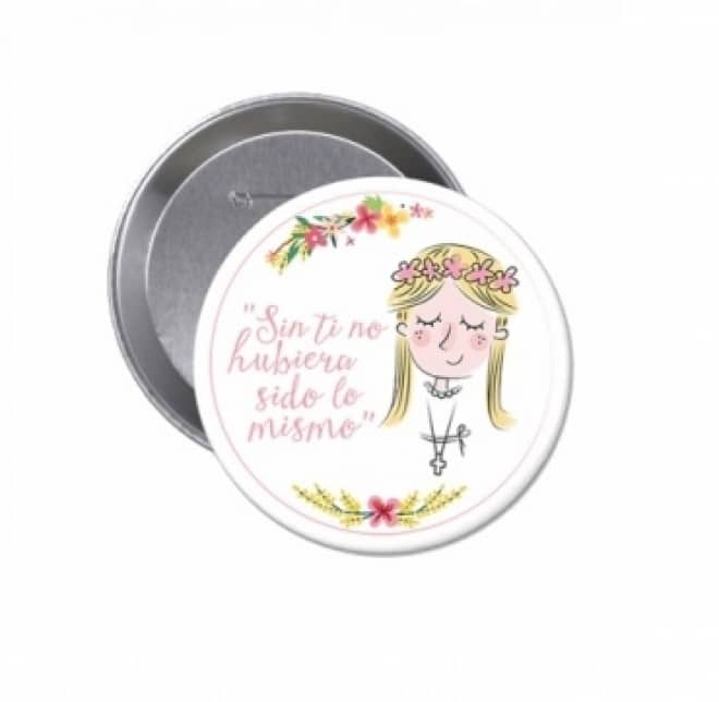 Lote 12 chapas comunión niña D8586 RS