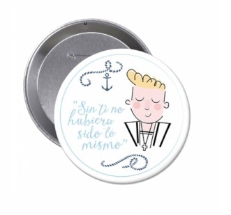 Lote 12 chapas comunión niño D8586 AZ