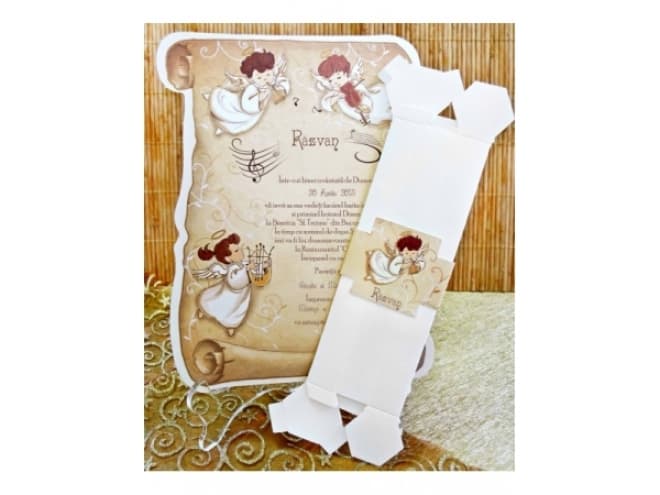 Invitación de Bautizo papiro 15318