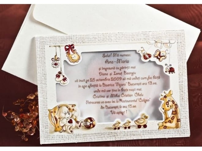 Invitación de Bautizo 15114