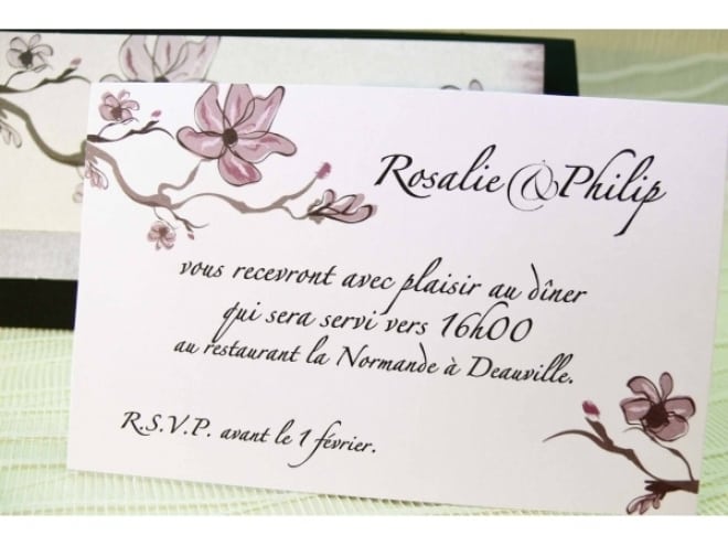 Tarjeta a juego con la invitación 42701