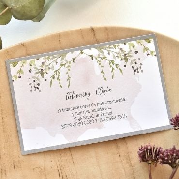 Tarjeta DE CONFIRMACIÃ“N 49760