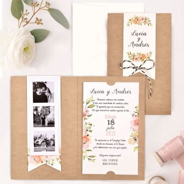 INVITACIÓN DE BODA 39732 Bandera