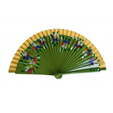 Abanico de madera 19 cm