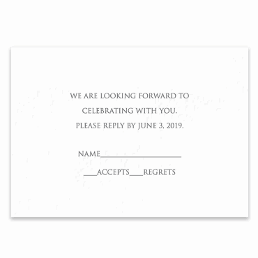 Tarjeta a juego con la invitación