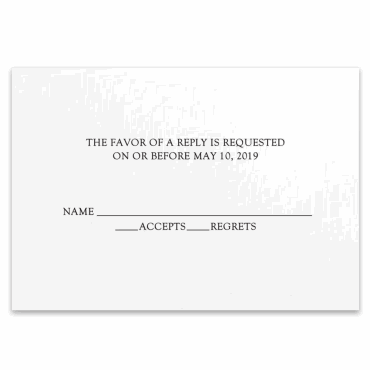 Tarjeta a juego con la invitación