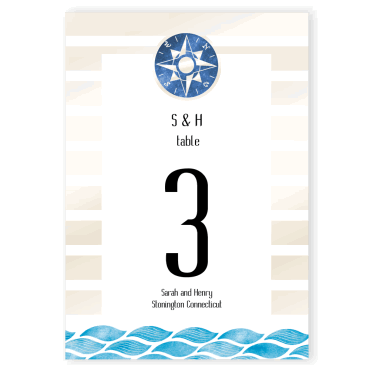 Número de mesa a juego con la invitación