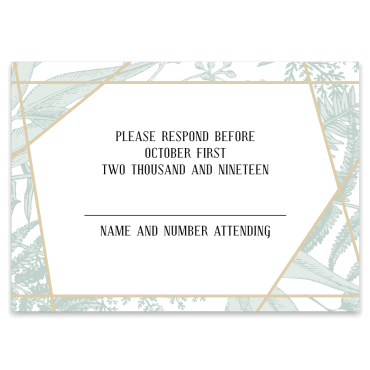  Tarjeta a juego con la invitación