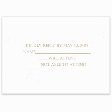 Tarjeta a juego con la invitación