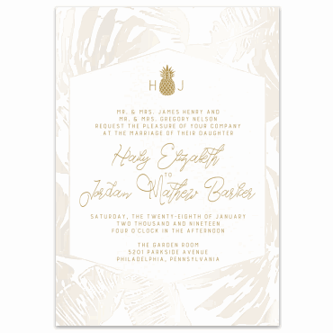 Tarjeta a juego con la invitación