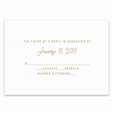 Tarjeta a juego con la invitación