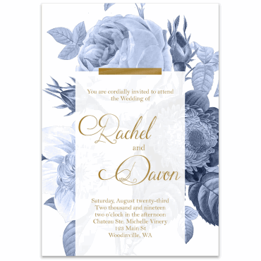 Tarjeta a juego con la invitación