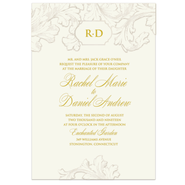 Tarjeta a juego con la invitación