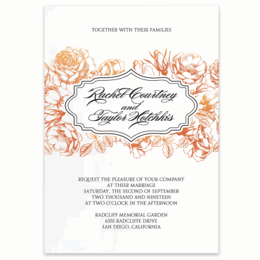 Tarjeta a juego con la invitación