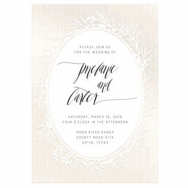 Tarjeta a juego con la invitación