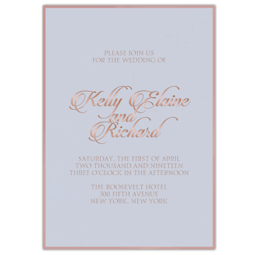 Tarjeta a juego con la invitación