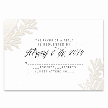 Tarjeta a juego con la invitación