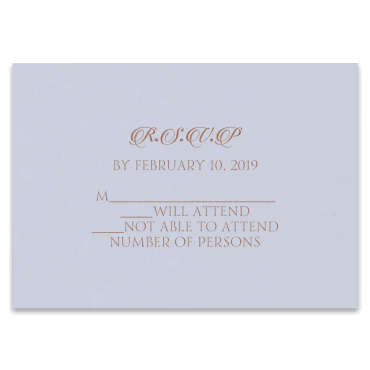 Tarjeta a juego con la invitación