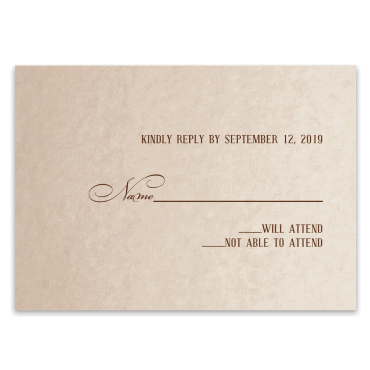 Tarjeta a juego con la invitación