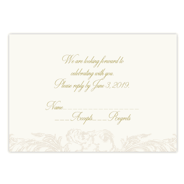 Tarjeta a juego con la invitación