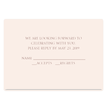 Tarjeta a juego con la invitación