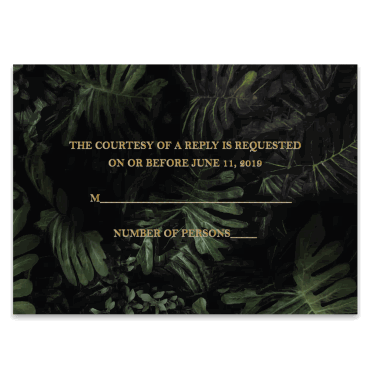 Tarjeta a juego con la invitación