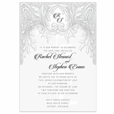 Tarjeta a juego con la invitación