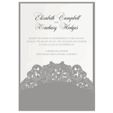 Tarjeta a juego con la invitación