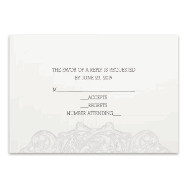 Tarjeta a juego con la invitación