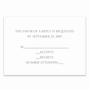 Tarjeta a juego con la invitación