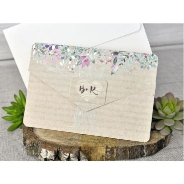 Tarjeta a juego con la invitación