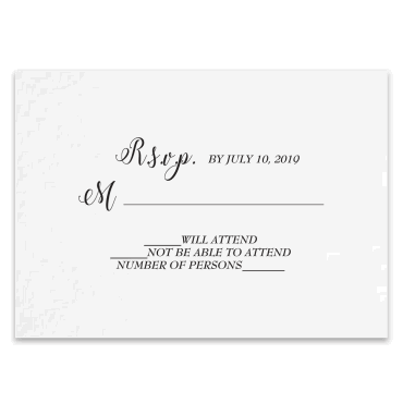 Tarjeta a juego con la invitación