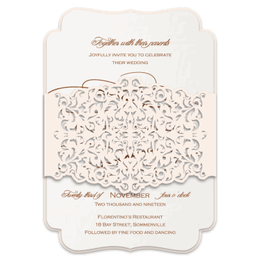 Tarjeta a juego con la invitación