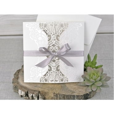 Invitación de boda Corte láser 39340