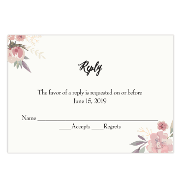 Tarjeta a juego con la invitación