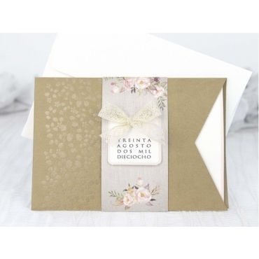 Tarjeta a juego con la invitación