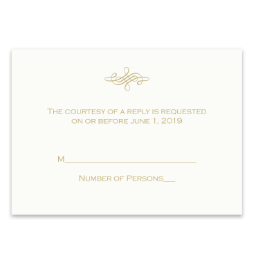 Tarjeta a juego con la invitación