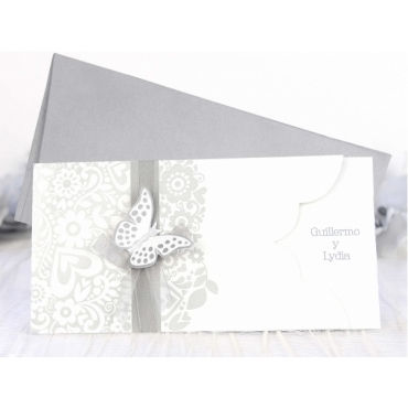 Invitación de boda mariposa 39222