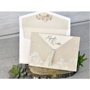 Tarjeta a juego con la invitación