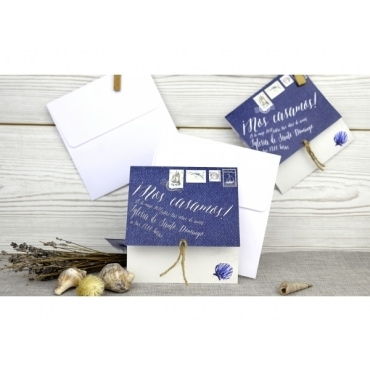 Invitación de boda concha 32523