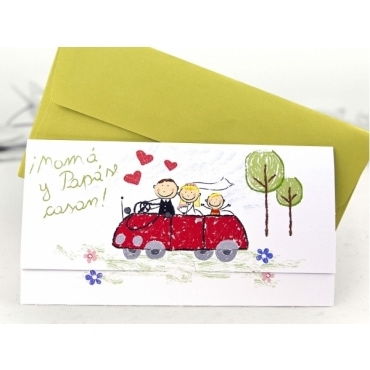 Invitación ¡Mamá y papá se casan! 35601