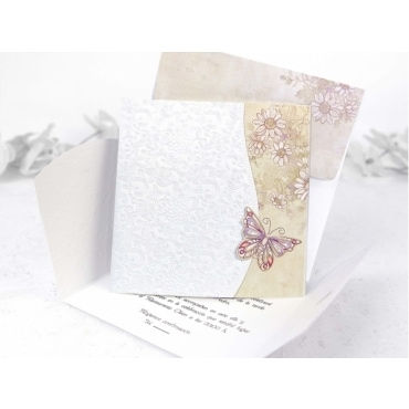Invitación mariposa 31307