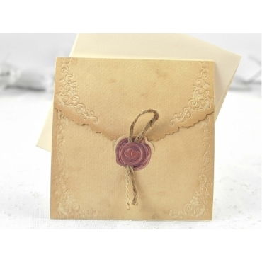 Invitación pergamino medieval 31302