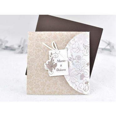 Invitación estampada 32825