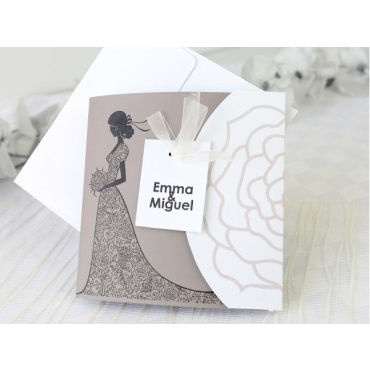 Invitación vestido de novia 32668